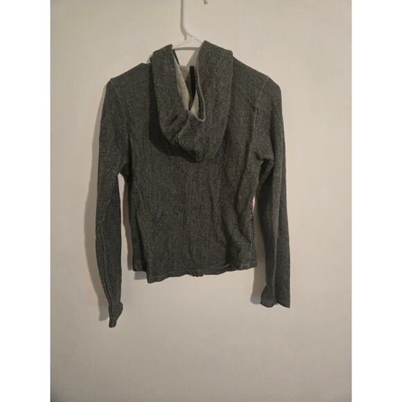 Lucky brand lucky Lotus Southwestern Geo Embroidered Gray FullZip Hoodie sweater - Picture 3 of 3